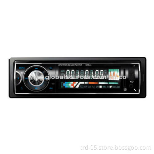 1 Din Deckless Car FM Radio/MP3 Player with USB SD Slot, Supports Play MP3/WMA Format, 4*50W, ID3